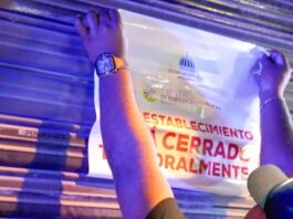 Interior y Policía cierra negocios en operativos simultáneos