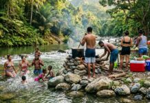 Bañarse en ríos puede ser peligroso para salud
