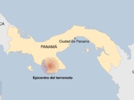 Fuerte temblor de tierra de magnitud 7,7 remenea a Panamá